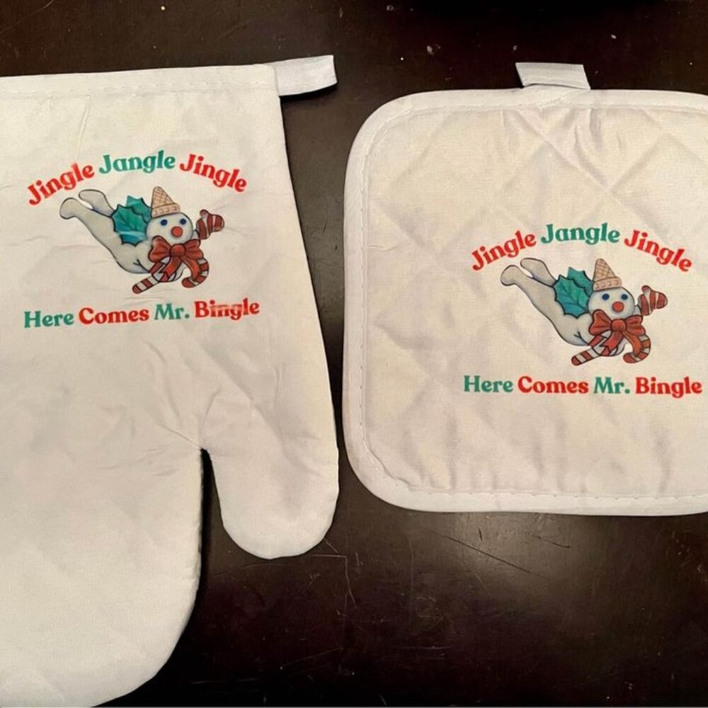 MR BINGLE OVEN MITT AND POT HOLDER NEW